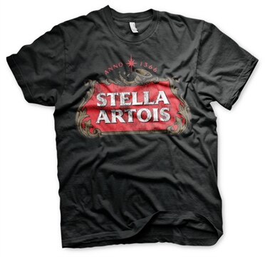Stella Artois Washed Logo T-Shirt, Basic Tee
