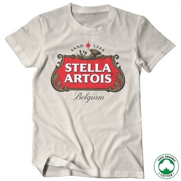 Stella Artois Belgium Logo Organic T-Shirt, 100% Organic T-Shirt
