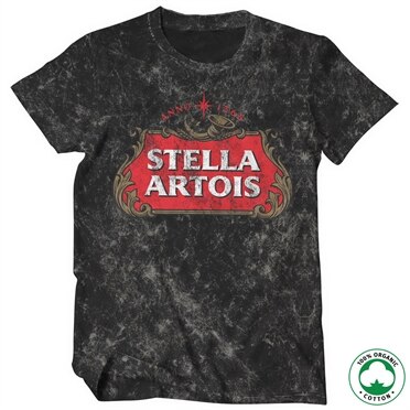 Stella Artois Washed Logo Organic T-Shirt, 100% Organic T-Shirt