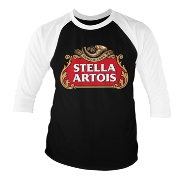 Läs mer om Stella Artois Logotype Baseball 3/4 Sleeve Tee, Long Sleeve T-Shirt