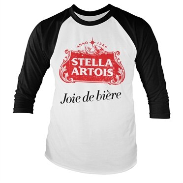 Läs mer om Stella Artois Joie de Biére Baseball Long Sleeve Tee, Long Sleeve T-Shirt