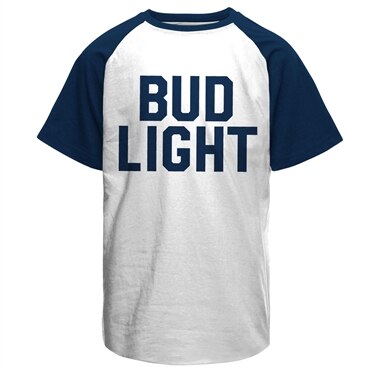 Läs mer om Bud Light Varsity Baseball T-Shirt, T-Shirt
