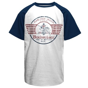 Budweiser Bear & Claw Baseball T-Shirt, Baseball T-Shirt