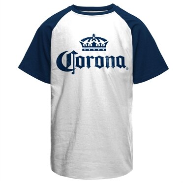 Corona Washed Logo Baseball T-Shirt, Baseball T-Shirt