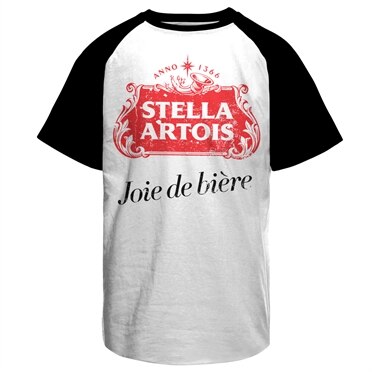 Stella Artois Joie de Biére Baseball T-Shirt, Baseball T-Shirt