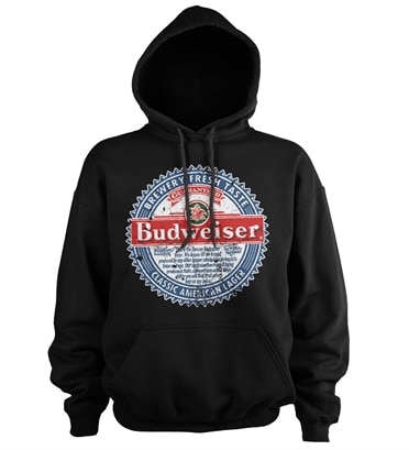 Budweiser American Lager Hoodie, Hooded Pullover