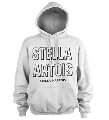 Stella Artois Retro Wordmark Hoodie, Hooded Pullover