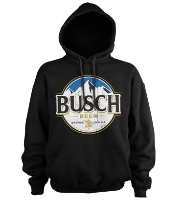 Busch Beer Vintage Label Hoodie, Hooded Pullover