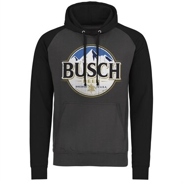 Busch Beer Vintage Label Baseball Hoodie, Baseball Hooded Pullover