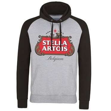 Stella Artois Belgium Logo Baseball Hoodie, Baseball Hooded Pullover