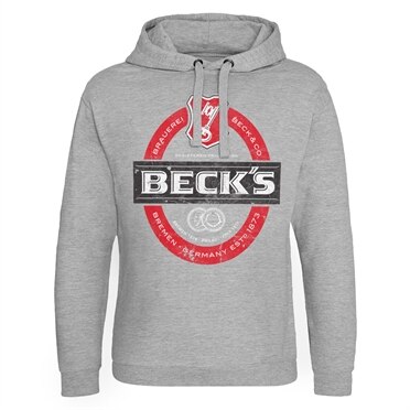 Läs mer om Becks Beer Washed Label Logo Epic Hoodie, Hoodie