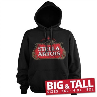 Läs mer om Stella Artois Washed Logo Big & Tall Hoodie, Hoodie