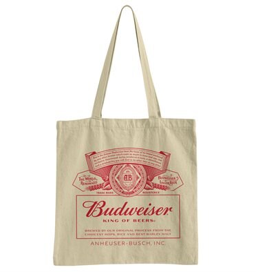 Läs mer om Budweiser Red Logo Tote Bag, Accessories