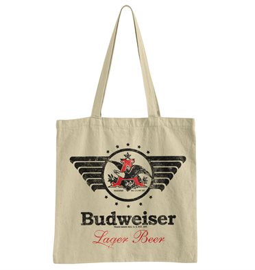Läs mer om Budweiser Vintage Eagle Tote Bag, Accessories