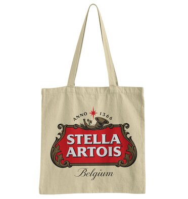 Läs mer om Stella Artois Belgium Logo Tote Bag, Accessories