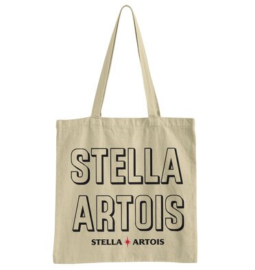 Läs mer om Stella Artois Retro Wordmark Tote Bag, Accessories