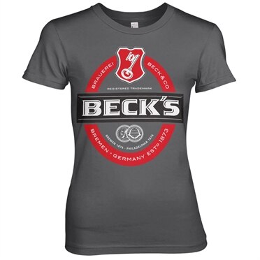 Läs mer om Becks Label Logo Girly Tee, T-Shirt