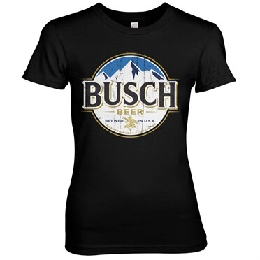 Busch Beer Vintage Label Girly Tee, Girly Tee