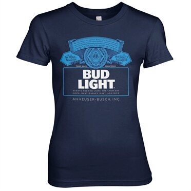Läs mer om Bud Light Label Logo Girly Tee, T-Shirt