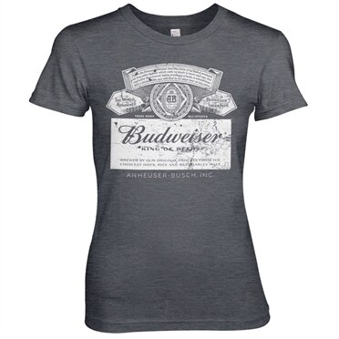 Läs mer om Budweiser Washed Logo Girly Tee, T-Shirt