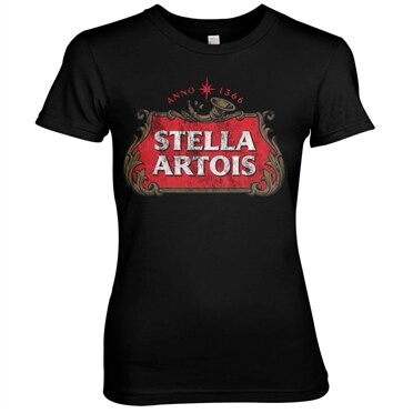 Läs mer om Stella Artois Washed Logo Girly Tee, T-Shirt