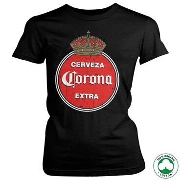 Corona Extra Retro Logo Organic Girly T-Shirt, 100% Organic Girly T-Shirt