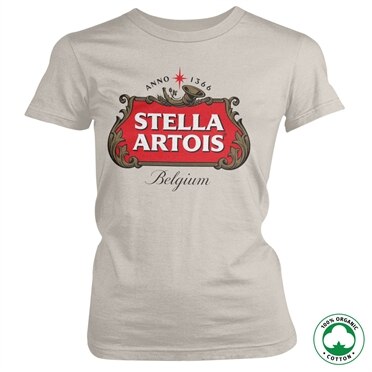 Stella Artois Belgium Logo Organic Girly T-Shirt , 100% Organic Girly T-Shirt