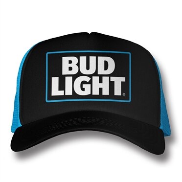 Bud Light Logo Trucker Cap, Adjustable Trucker Cap