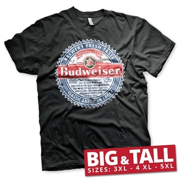 Läs mer om Budweiser American Lager Big & Tall T-Shirt, T-Shirt