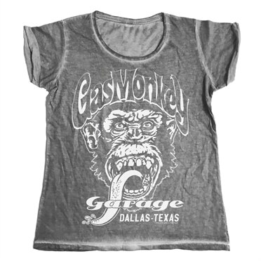 Gas Monkey Garage - Dallas, Texas Urban Girly Tee, Washed Urban Girly T-Shirt