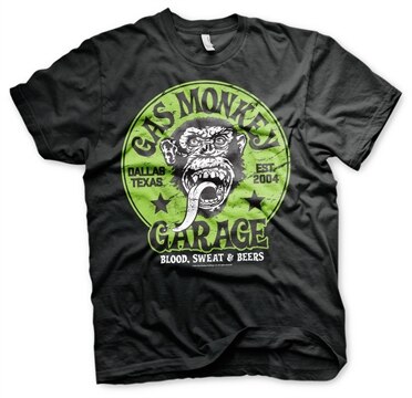Gas Monkey Garage - Green Logo T-Shirt, Basic Tee