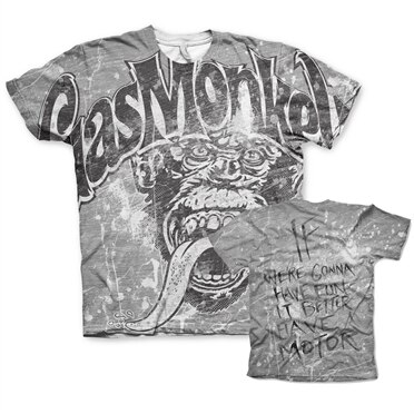 Gas Monkey Garage Allover T-Shirt, Modern Fit Polyester T-Shirt