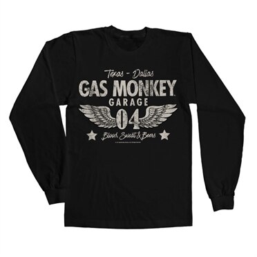 Gas Monkey Garage 04-WINGS Long Sleeve Tee, Long Sleeve T-Shirt