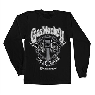 Gas Monkey Garage Big Piston Long Sleeve Tee, Long Sleeve Tee
