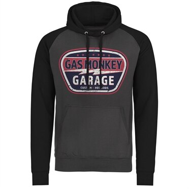 Gas Monkey Garage Vintage Custom Baseball Hoodie, Baseball Hooded Pullover