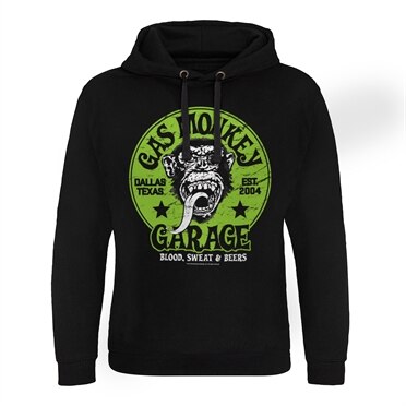 Gas Monkey Garage - Green Logo Epic Hoodie, Epic Hooded Pullover