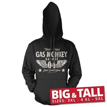 Gas Monkey Garage 04-WINGS Big & Tall Hoodie, Big & Tall Hooded Pullover