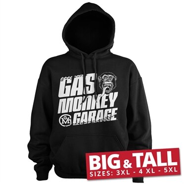 Gas Monkey Garage Tire Tracks Big & Tall Hoodie, Big & Tall Hooded Pullover