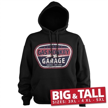 Gas Monkey Garage Vintage Custom Big & Tall Hoodie, Big & Tall Hooded Pullover