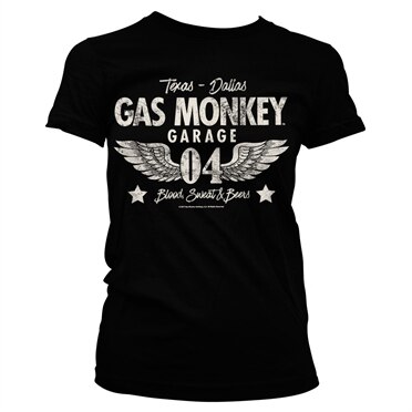 Gas Monkey Garage 04-WINGS Girly Tee, Girly T-Shirt