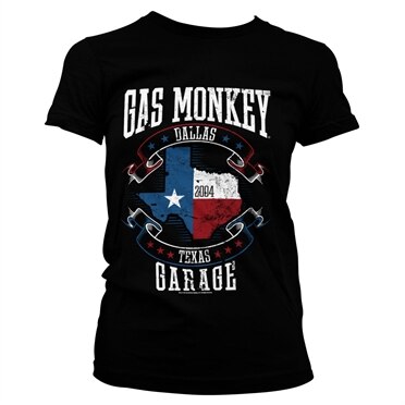Gas Monkey Garage - Texas Flag Girly Tee, Girly Tee