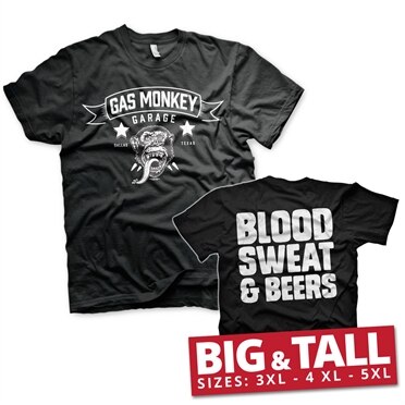 GMG - Blood, Sweat & Beers Big & Tall T-Shirt, Big & Tall Basic Tee