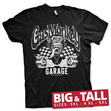 Gas Monkey Garage Burning Wheels Big & Tall T-Shirt, Big & Tall T-Shirt