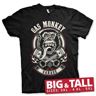 GMG - Pistons & Flames Big & Tall T-Shirt, Big & Tall T-Shirt