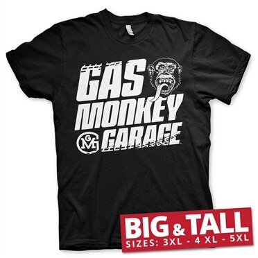 Gas Monkey Garage Tire Tracks Big & Tall T-Shirt, Big & Tall T-Shirt