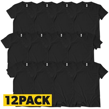Läs mer om T-Shirts Bigpack Svart - 12 pack, T-Shirt