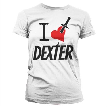 I Love Dexter Girly T-Shirt, Girly Tee