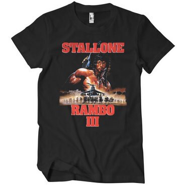 Läs mer om Rambo III Poster T-Shirt, T-Shirt