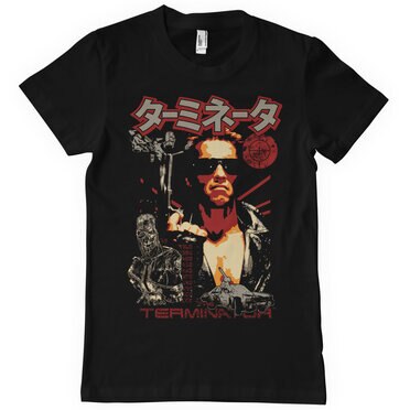 Läs mer om The Terminator Japanese Poster T-Shirt, T-Shirt