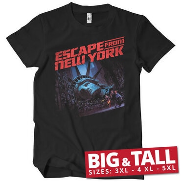 Escape From New York Poster Big &amp; Tall T-Shirt, T-Shirt
